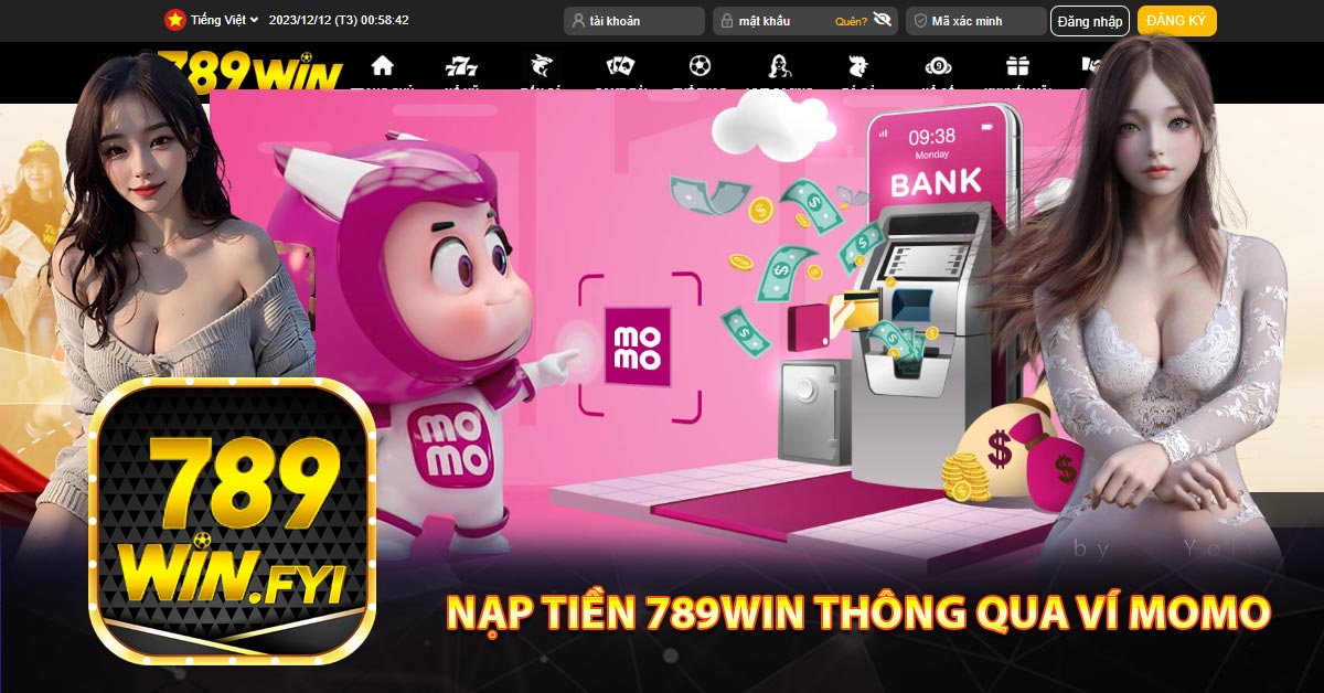 Nạp tiền 789win thông qua ví MoMo