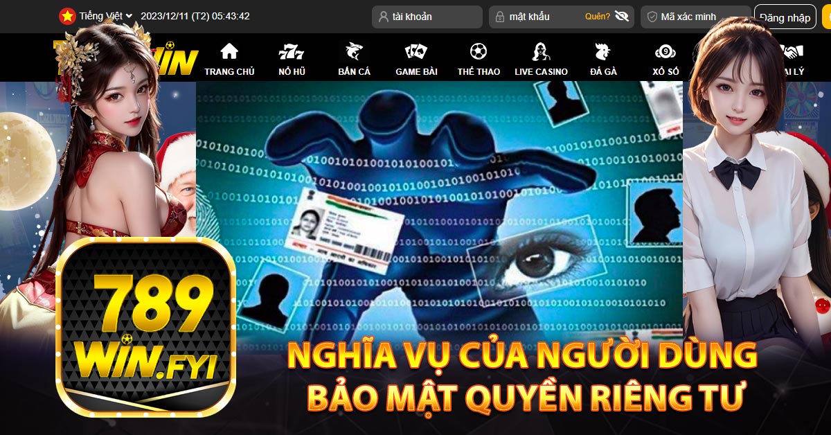 Nghĩa vụ của người dùng bảo mật quyền riêng tư