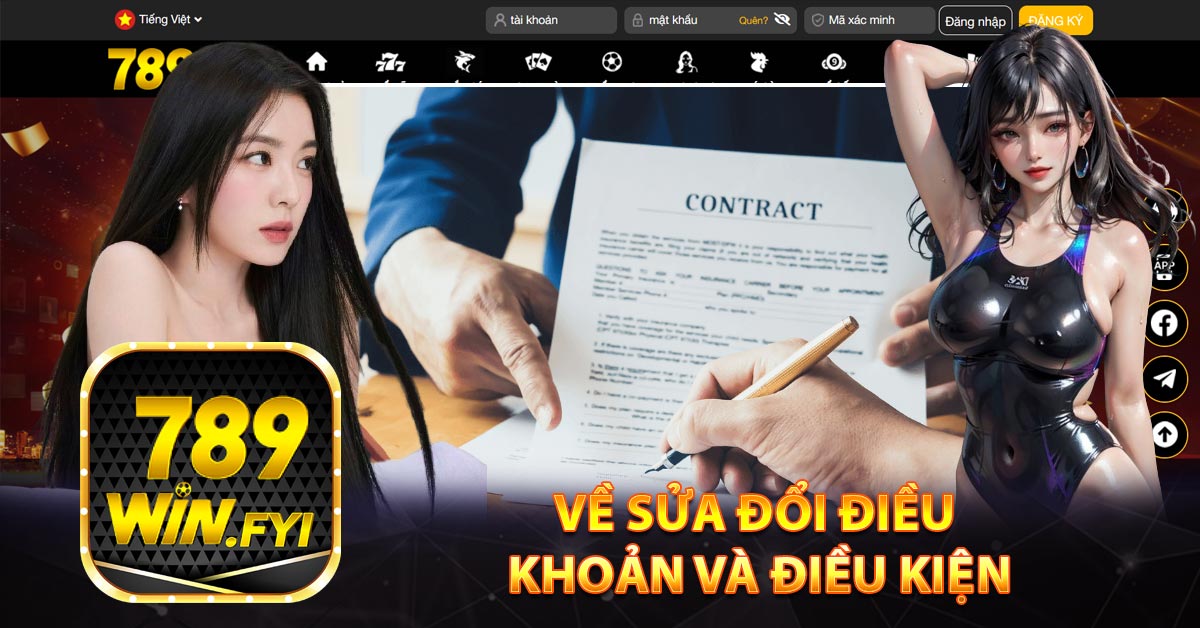 Về sửa đổi điều khoản và điều kiện